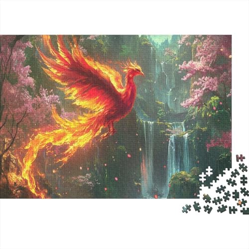 Phönix Puzzles 1000 Teile Schwer Puzzle Spielzeug Lernspiel Impossible Herausforderung Spielzeug Für Erwachsene Kinder 1000pcs (75x50cm) von JiaTexJourney