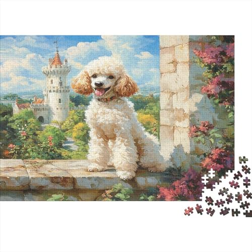 Pudel Puzzles 1000 Teile Schwer Puzzle Spielzeug Lernspiel Impossible Herausforderungsspielzeug Für Erwachsene Kinder 1000pcs (75x50cm) von JiaTexJourney