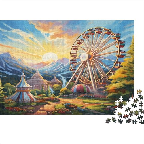 Riesenrad Puzzles 1000 Teile Schwer Puzzle Spielzeug Lernspiel Impossible Herausforderung Spielzeug Für Erwachsene Und Kinder Ab 12 Jahren 1000pcs (75x50cm) von JiaTexJourney