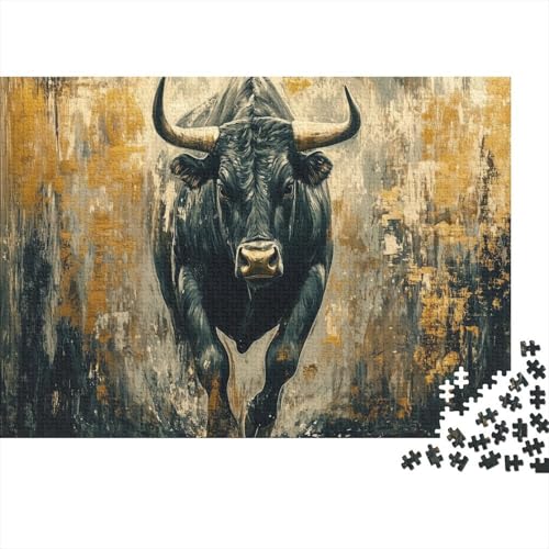 Rinder Puzzle 1000-teilige Schwer Puzzle Spielzeug Lernspiel Impossible Herausforderungsspielzeug Für Erwachsene Und Kinder Ab 12 Jahren 1000pcs (75x50cm) von JiaTexJourney