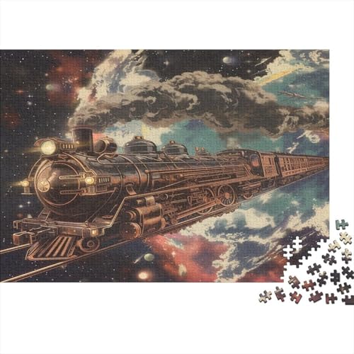Traumzug Puzzle 1000 Teile Schwer Puzzle Spielzeug Pädagogisches Spiel Impossible Herausforderungsspielzeug Für Erwachsene Kinder 1000pcs (75x50cm) von JiaTexJourney