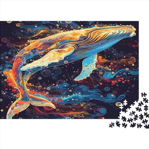 Wal Puzzle 1000-teilige Schwer Puzzle Spielzeug Lernspiel Impossible Herausforderungsspielzeug Für Erwachsene Kinder 1000pcs (75x50cm) von JiaTexJourney
