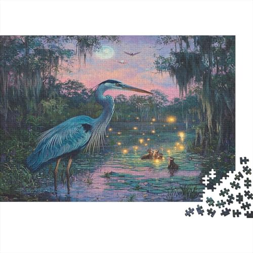Weihe Puzzle 1000 Teile Schwer Puzzle Spielzeug Pädagogisches Spiel Impossible Herausforderung Spielzeug Für Erwachsene Und Kinder Ab 14 Jahren 1000pcs (75x50cm) von JiaTexJourney