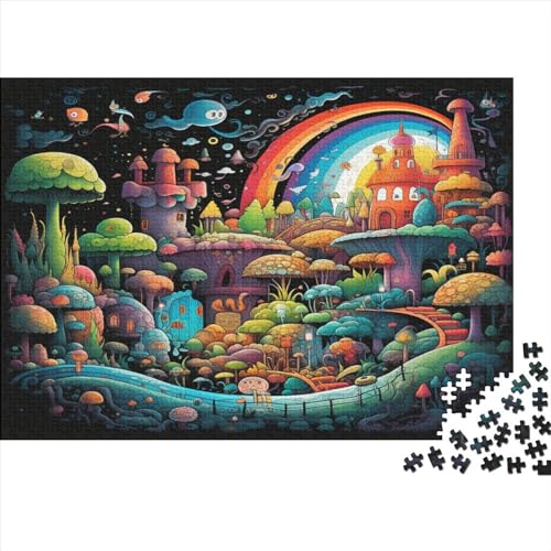 Wunderland Puzzle 1000 Teile Schwer Puzzle Spielzeug Lernspiel Impossible Herausforderungsspielzeug Für Erwachsene Und Kinder Ab 14 Jahren 1000pcs (75x50cm) von JiaTexJourney