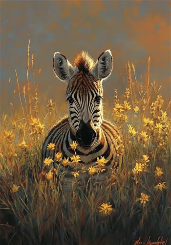 Puzzle 100 Teile Blume Puzzle ab 2 3 4 5 6 Jahre Kinder DIY Klassische Jigsaw Erwachsene Zebra Geschicklichkeitsspiel für Die Ganze Familie, Wooden Lernspiel kinderPuzzle, Wohnkultur Geschenke U-986 von Jiacgrtef