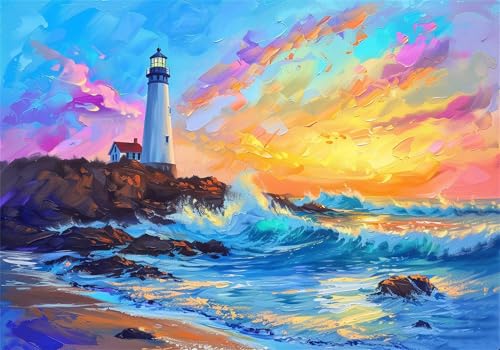 Puzzle 100 Teile Leuchtturm Puzzle ab 2 3 4 5 6 Jahre Kinder DIY Klassische Jigsaw Erwachsene Strand Geschicklichkeitsspiel für Die Ganze Familie, Wooden Lernspiel kinderPuzzle, Wohnkultur U-472 Puzzle 100 Teile Leuchtturm Puzzle ab 2 3 4 5 6 Jahre Kinder DIY Klassische Jigsaw Erwachsene Strand Geschicklichkeitsspiel für Die Ganze Familie, Wooden Lernspiel kinderPuzzle, Wohnkultur U-472 von Jiacgrtef