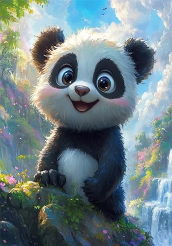 Puzzle 100 Teile Panda Puzzle ab 2 3 4 5 6 Jahre Kinder DIY Klassische Jigsaw Erwachsene Tier Geschicklichkeitsspiel für Die Ganze Familie, Wooden Lernspiel kinderPuzzle, Wohnkultur Geschenke U-906 von Jiacgrtef