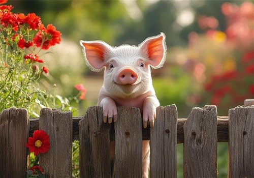 Puzzle 100 Teile Schwein Puzzle ab 2 3 4 5 6 Jahre Kinder DIY Klassische Jigsaw Erwachsene Blume Geschicklichkeitsspiel für Die Ganze Familie, Quality Wooden Lernspiel kinderPuzzle, Wohnkultur U-570 Puzzle 100 Teile Schwein Puzzle ab 2 3 4 5 6 Jahre Kinder DIY Klassische Jigsaw Erwachsene Blume Geschicklichkeitsspiel für Die Ganze Familie, Quality Wooden Lernspiel kinderPuzzle, Wohnkultur U-570 von Jiacgrtef