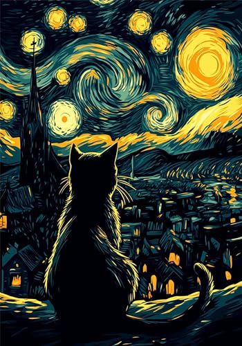 Puzzle 100 Teile Van Gogh Puzzle ab 2 3 4 5 6 Jahre Kinder DIY Klassische Jigsaw Erwachsene Katze Geschicklichkeitsspiel für Die Ganze Familie, Quality Wooden Lernspiel kinderPuzzle, Wohnkultur U-890 Puzzle 100 Teile Van Gogh Puzzle ab 2 3 4 5 6 Jahre Kinder DIY Klassische Jigsaw Erwachsene Katze Geschicklichkeitsspiel für Die Ganze Familie, Quality Wooden Lernspiel kinderPuzzle, Wohnkultur U-890 von Jiacgrtef