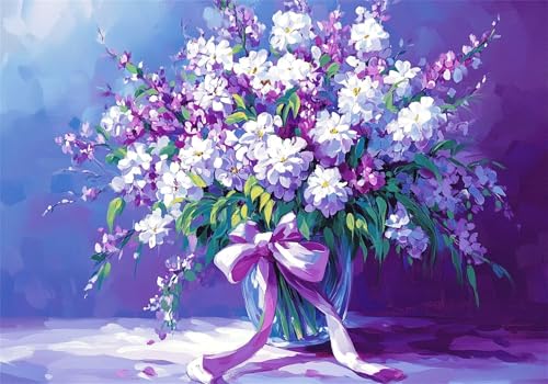 Puzzle 1000 Teile Blume Puzzle Retro Klassische Impossible Jigsaw, Groß Anspruchsvoll HolzPuzzle Erwachsene, Puzzlespiele für Die Ganze Familie Jigsaw Für Erwachsene und Kinder Ab 14 Jahren U-477 von Jiacgrtef