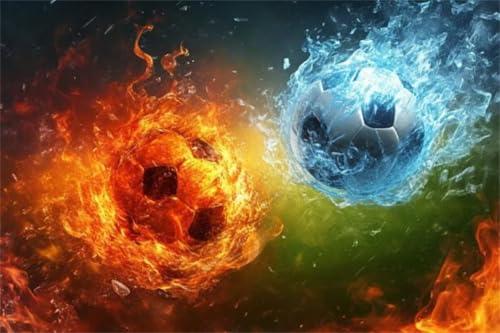 Puzzle 1000 Teile Fußball Puzzle Traum Klassische Jigsaw Erwachsene Anspruchsvoll, Holzpuzzle Erwachsene, Groß Impossible Jigsaw Bastelset ab 14 Jahre für Jungen Mädchen für Wohnkultur Geschenke Y-6 von Jiacgrtef