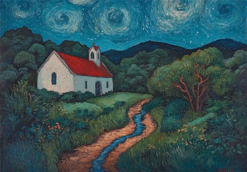 Puzzle 1000 Teile Haus Puzzle Baum Klassische Impossible Jigsaw Art DIY Groß Anspruchsvoll HolzPuzzle Erwachsene, Puzzlespiele für Die Ganze Familie Jigsaw Für Erwachsene und Kinder Ab 14 Jahren U-50 von Jiacgrtef