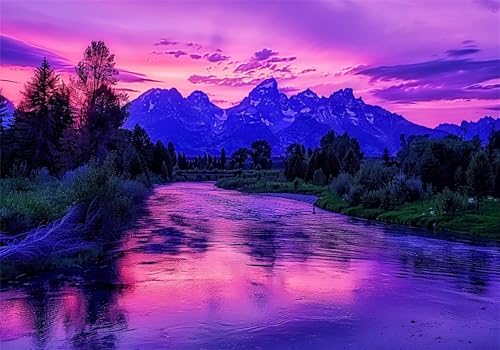 Puzzle 1000 Teile Landschaft Puzzle See Klassische Impossible Jigsaw, Groß Anspruchsvoll HolzPuzzle Erwachsene, Puzzlespiele für Die Ganze Familie Jigsaw Für Erwachsene und Kinder Ab 14 Jahren U-716 von Jiacgrtef