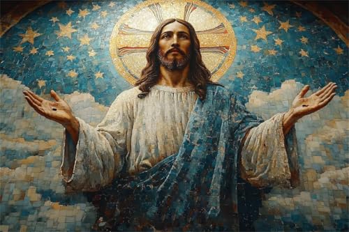 Puzzle 1000 Teile Mann Puzzle Religion Klassische Jigsaw Erwachsene Anspruchsvoll, Holzpuzzle Erwachsene, Groß Impossible Jigsaw Bastelset ab 14 Jahre für Jungen Mädchen für Wohnkultur Geschenke D-0 von Jiacgrtef