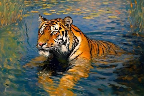 Puzzle 1000 Teile Tier Puzzle Tiger Klassische Jigsaw Erwachsene Anspruchsvoll, Holzpuzzle Erwachsene Groß Impossible Jigsaw Bastelset ab 14 Jahre für Jungen Mädchen für Wohnkultur Geschenke E-4 von Jiacgrtef