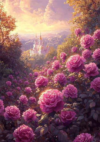 Puzzle 150 Teile Blume Puzzle ab 2 3 4 5 6 Jahre Kinder DIY Klassische Jigsaw Erwachsene Landschaft Geschicklichkeitsspiel für Die Ganze Familie, Wooden Lernspiel kinderPuzzle, Wohnkultur U-1013 von Jiacgrtef