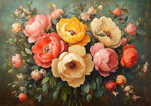 Puzzle 150 Teile Blume Puzzle ab 2 3 4 5 6 Jahre Kinder DIY Klassische Jigsaw Erwachsene Pfingstrose Geschicklichkeitsspiel für Die Ganze Familie, Wooden Lernspiel kinderPuzzle, Wohnkultur U-119 Puzzle 150 Teile Blume Puzzle ab 2 3 4 5 6 Jahre Kinder DIY Klassische Jigsaw Erwachsene Pfingstrose Geschicklichkeitsspiel für Die Ganze Familie, Wooden Lernspiel kinderPuzzle, Wohnkultur U-119 von Jiacgrtef