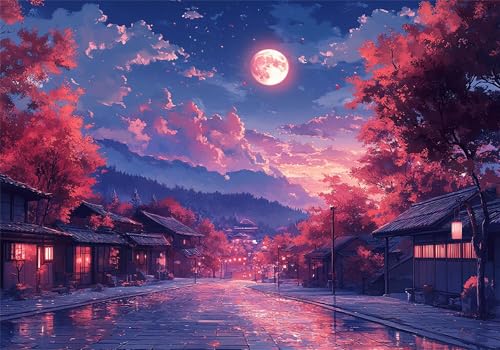 Puzzle 150 Teile Landschaft Puzzle ab 2 3 4 5 6 Jahre Kinder Klassische Jigsaw Erwachsene Japan Geschicklichkeitsspiel für Die Ganze Familie, Quality Wooden Lernspiel kinderPuzzle, Wohnkultur U-312 von Jiacgrtef