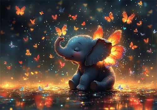Puzzle 1500 Teile Elefant Puzzle Schmetterling Jigsaw Groß XXL 87x57cm DIY Impossible Erwachsene Anspruchsvoll Jigsaw Art, Quality Klassische HolzPuzzle für Wand Zimmer Deko Wohnzimmer Geschenke U-732 Puzzle 1500 Teile Elefant Puzzle Schmetterling Jigsaw Groß XXL 87x57cm DIY Impossible Erwachsene Anspruchsvoll Jigsaw Art, Quality Klassische HolzPuzzle für Wand Zimmer Deko Wohnzimmer Geschenke U-732 von Jiacgrtef