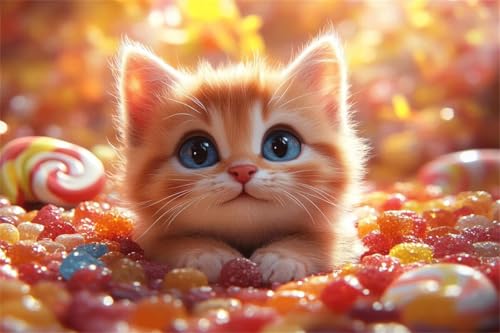 Puzzle 1500 Teile Katze Puzzle Tier Klassische Jigsaw Erwachsene Anspruchsvoll, Holzpuzzle Erwachsene Groß Impossible Jigsaw Bastelset ab 14 Jahre für Jungen Mädchen für Wohnkultur Geschenke P-0 von Jiacgrtef