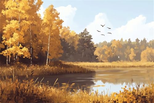 Puzzle 1500 Teile Natur Puzzle Landschaft Holzpuzzle Erwachsene Klassische Jigsaw Erwachsene, Challenging Game Wooden Jigsaw Bastelset ab 14 Jahre für Jungen Mädchen für Wohnkultur Geschenke R-2 von Jiacgrtef