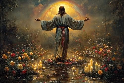 Puzzle 1500 Teile Religion Puzzle Blume Holzpuzzle Erwachsene, Klassische Jigsaw Erwachsene, Challenging Game Wooden Jigsaw Bastelset ab 14 Jahre für Jungen Mädchen für Wohnkultur Geschenke D-8 von Jiacgrtef