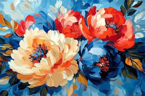 Puzzle 2000 Teile Blume Puzzle Farbe Klassische Jigsaw Erwachsene Anspruchsvoll, Holzpuzzle Erwachsene, Groß Impossible Jigsaw Bastelset ab 14 Jahre für Jungen Mädchen für Wohnkultur Geschenke J-9 von Jiacgrtef