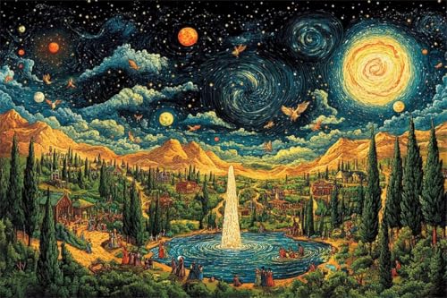 Puzzle 2000 Teile Landschaft Puzzle Sternenhimmel Holzpuzzle Erwachsene, Klassische Jigsaw Erwachsene, Challenging Game Wooden Jigsaw Bastelset, ab 14 Jahre für Jungen Wohnkultur Geschenke W-9 Puzzle 2000 Teile Landschaft Puzzle Sternenhimmel Holzpuzzle Erwachsene, Klassische Jigsaw Erwachsene, Challenging Game Wooden Jigsaw Bastelset, ab 14 Jahre für Jungen Wohnkultur Geschenke W-9 von Jiacgrtef