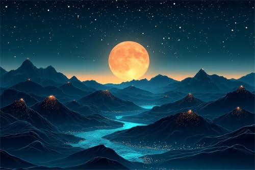 Puzzle 2000 Teile Mond Puzzle Berg Holzpuzzle Erwachsene Klassische Jigsaw Erwachsene, DIY Groß Challenging Game Wooden Jigsaw Bastelset ab 14 Jahre für Jungen Mädchen für Wohnkultur Geschenke G-5 Puzzle 2000 Teile Mond Puzzle Berg Holzpuzzle Erwachsene Klassische Jigsaw Erwachsene, DIY Groß Challenging Game Wooden Jigsaw Bastelset ab 14 Jahre für Jungen Mädchen für Wohnkultur Geschenke G-5 von Jiacgrtef