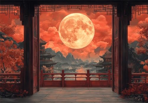 Puzzle 2000 Teile Sonnenuntergang Puzzle Retro Jigsaw Groß XXL 100x70cm DIY Impossible Erwachsene Anspruchsvoll Jigsaw Art, Klassische HolzPuzzle für Wand Zimmer Deko Wohnzimmer Geschenke U-332 von Jiacgrtef