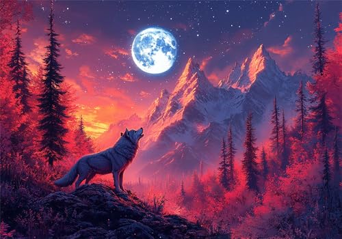 Puzzle 2000 Teile Wolf Puzzle Landschaft Jigsaw Groß XXL 100x70cm DIY Impossible Erwachsene Anspruchsvoll Jigsaw Art, Klassische HolzPuzzle für Wand Zimmer Deko Wohnzimmer Geschenke für Frauen U-320 Puzzle 2000 Teile Wolf Puzzle Landschaft Jigsaw Groß XXL 100x70cm DIY Impossible Erwachsene Anspruchsvoll Jigsaw Art, Klassische HolzPuzzle für Wand Zimmer Deko Wohnzimmer Geschenke für Frauen U-320 von Jiacgrtef