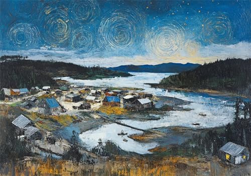 Puzzle 3000 Teile Ländlich Puzzle Erwachsene Landschaft Klassische HolzPuzzle Erwachsene, Groß Challenging Game Wooden Jigsaw Bastelset ab 14 Jahre für Jungen Mädchen, für Wohnkultur Geschenke U-53 von Jiacgrtef