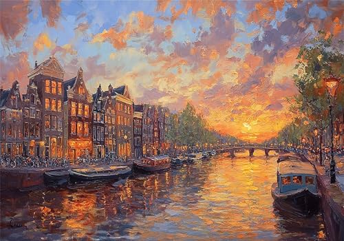 Puzzle 3000 Teile Landschaft Puzzle Erwachsene Stadt Klassische HolzPuzzle Erwachsene, DIY Groß Challenging Game Wooden Jigsaw Bastelset ab 14 Jahre für Jungen Mädchen, für Wohnkultur Geschenke U-474 von Jiacgrtef