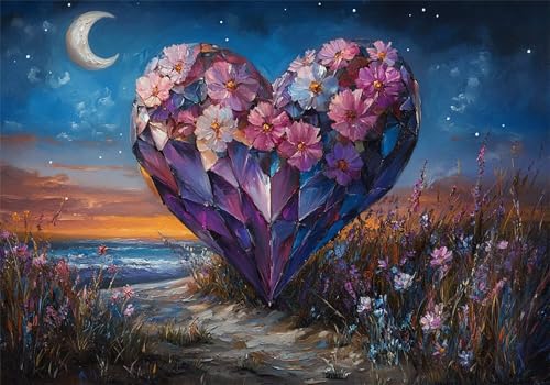 Puzzle 3000 Teile Liebe Puzzle Erwachsene Blume Klassische HolzPuzzle Erwachsene, DIY Groß Challenging Game Wooden Jigsaw Bastelset ab 14 Jahre für Jungen Mädchen, für Wohnkultur Geschenke U-334 von Jiacgrtef