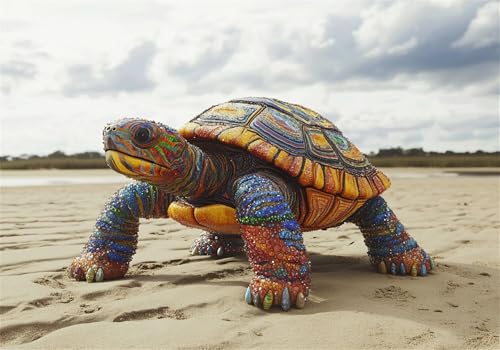 Puzzle 3000 Teile Meeresschildkröten Puzzle Erwachsene Strand Klassische HolzPuzzle Erwachsene, DIY Groß Challenging Game Wooden Jigsaw Bastelset ab 14 Jahre für Jungen Mädchen, für Wohnkultur U-816 von Jiacgrtef