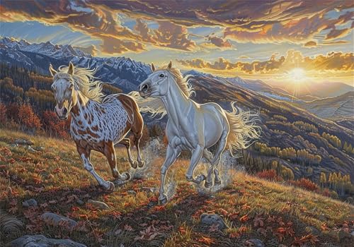 Puzzle 3000 Teile Pferd Puzzle Erwachsene Landschaft Klassische HolzPuzzle Erwachsene, DIY Groß Challenging Game Wooden Jigsaw Bastelset ab 14 Jahre für Jungen Mädchen, für Wohnkultur Geschenke U-48 Puzzle 3000 Teile Pferd Puzzle Erwachsene Landschaft Klassische HolzPuzzle Erwachsene, DIY Groß Challenging Game Wooden Jigsaw Bastelset ab 14 Jahre für Jungen Mädchen, für Wohnkultur Geschenke U-48 von Jiacgrtef