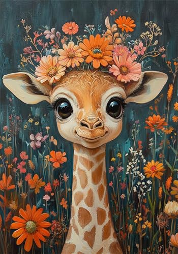 Puzzle 3000 Teile Tier Puzzle Erwachsene Giraffe Klassische HolzPuzzle Erwachsene, DIY Groß Challenging Game Wooden Jigsaw Bastelset ab 14 Jahre für Jungen Mädchen, für Wohnkultur Geschenke U-1039 von Jiacgrtef