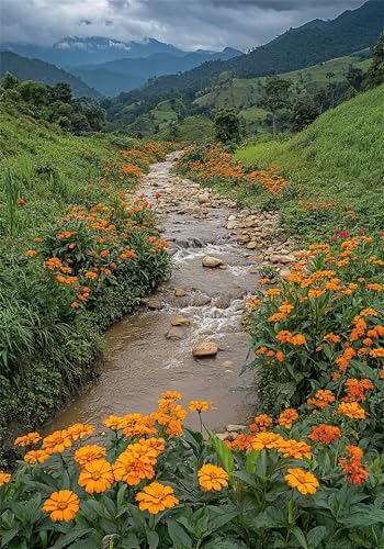 Puzzle 4000 Teile Blume Puzzle Landschaft Klassische Impossible Jigsaw, Anspruchsvoll HolzPuzzle Erwachsene, Puzzlespiele für Die Ganze Familie Jigsaw Für Erwachsene und Kinder Ab 14 Jahren U-967 von Jiacgrtef
