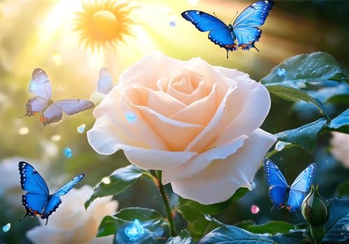 Puzzle 4000 Teile Blume Puzzle Schmetterling Klassische Impossible Jigsaw, Anspruchsvoll HolzPuzzle Erwachsene, Puzzlespiele für Die Ganze Familie Jigsaw Für Erwachsene und Kinder Ab 14 Jahren U-807 von Jiacgrtef