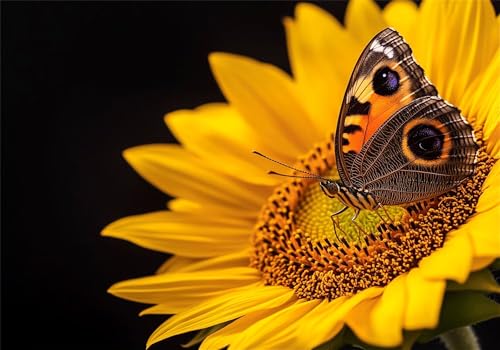 Puzzle 4000 Teile Blume Puzzle Schmetterling Klassische Impossible Jigsaw, Anspruchsvoll HolzPuzzle Erwachsene, Puzzlespiele für Die Ganze Familie Jigsaw Für Erwachsene und Kinder Ab 14 Jahren U-802 von Jiacgrtef