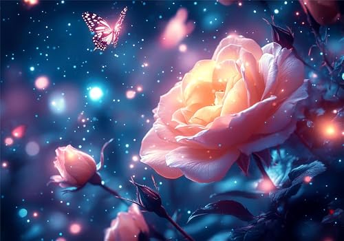 Puzzle 4000 Teile Blume Puzzle Schmetterling Klassische Impossible Jigsaw, Anspruchsvoll HolzPuzzle Erwachsene, Puzzlespiele für Die Ganze Familie Jigsaw Für Erwachsene und Kinder Ab 14 Jahren U-740 von Jiacgrtef