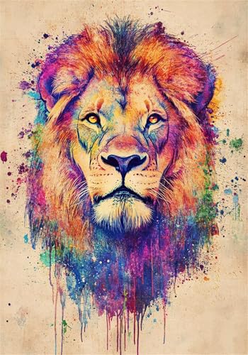 Puzzle 4000 Teile Farbe Puzzle Löwe Klassische Impossible Jigsaw DIY Groß Anspruchsvoll HolzPuzzle Erwachsene, Puzzlespiele für Die Ganze Familie Jigsaw Für Erwachsene und Kinder Ab 14 Jahren U-977 von Jiacgrtef