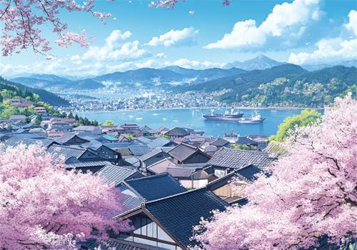 Puzzle 4000 Teile Japan Puzzle Landschaft Klassische Impossible Jigsaw, Anspruchsvoll HolzPuzzle Erwachsene, Puzzlespiele für Die Ganze Familie Jigsaw Für Erwachsene und Kinder Ab 14 Jahren U-360 von Jiacgrtef