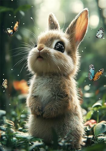 Puzzle 4000 Teile Kaninchen Puzzle Niedlich Klassische Impossible Jigsaw, Anspruchsvoll HolzPuzzle Erwachsene, Puzzlespiele für Die Ganze Familie Jigsaw Für Erwachsene und Kinder Ab 14 Jahren U-1036 von Jiacgrtef