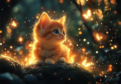 Puzzle 4000 Teile Katze Puzzle Schmetterling Klassische Impossible Jigsaw, Anspruchsvoll HolzPuzzle Erwachsene, Puzzlespiele für Die Ganze Familie Jigsaw Für Erwachsene und Kinder Ab 14 Jahren U-554 von Jiacgrtef