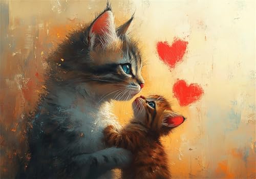 Puzzle 4000 Teile Katze Puzzle Tier Klassische Impossible Jigsaw DIY Groß Anspruchsvoll HolzPuzzle Erwachsene, Puzzlespiele für Die Ganze Familie Jigsaw Für Erwachsene und Kinder Ab 14 Jahren U-436 von Jiacgrtef