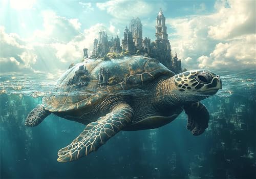 Puzzle 4000 Teile Meeresschildkröten Puzzle Abstrakt Klassische Impossible Jigsaw Groß Anspruchsvoll HolzPuzzle Erwachsene, Puzzlespiele für Die Ganze Familie Jigsaw Für Kinder Ab 14 Jahren U-636 von Jiacgrtef