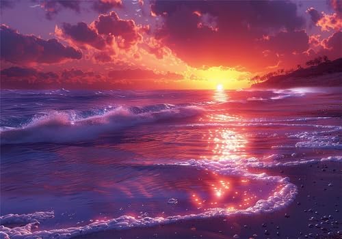 Puzzle 4000 Teile Strand Puzzle Landschaft Klassische Impossible Jigsaw, Anspruchsvoll HolzPuzzle Erwachsene, Puzzlespiele für Die Ganze Familie Jigsaw Für Erwachsene und Kinder Ab 14 Jahren U-484 von Jiacgrtef