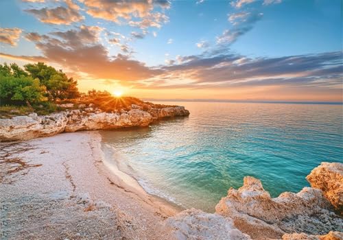 Puzzle 4000 Teile Strand Puzzle Landschaft Klassische Impossible Jigsaw, Anspruchsvoll HolzPuzzle Erwachsene, Puzzlespiele für Die Ganze Familie Jigsaw Für Erwachsene und Kinder Ab 14 Jahren U-508 von Jiacgrtef