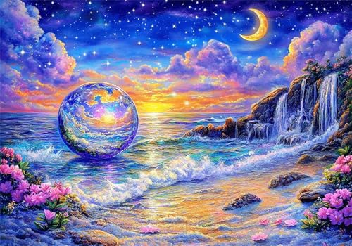 Puzzle 4000 Teile Strand Puzzle Traum Klassische Impossible Jigsaw, Groß Anspruchsvoll HolzPuzzle Erwachsene, Puzzlespiele für Die Ganze Familie Jigsaw Für Erwachsene und Kinder Ab 14 Jahren U-69 von Jiacgrtef